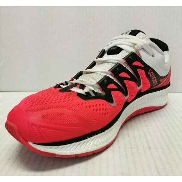 Saucony Women's Triumph Iso 4 Vizi Red/Black/White Running Shoes Size 8.5 Medium - Picture 4 of 6